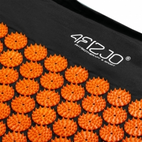 Коврик акупунктурный с валиком 4Fizjo Аппликатор Кузнецова Black/Orange (4FJ0049), 128 x 48 см - Фото №6