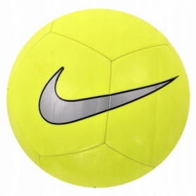 Мяч футбольный Nike Pitch Training (SC3101-702) - желтый, №5 - Фото №2