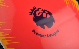 Мяч футбольный Nike Premier League Pitch (SC3597-671) - красный, №5 - Фото №2