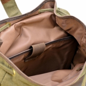Рюкзак городской кожаный Урбан Tarwa (RН-6680-4lx), зеленый - Фото №9