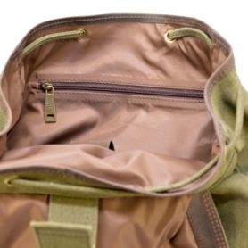 Рюкзак городской кожаный Урбан Tarwa (RН-6680-4lx), зеленый - Фото №10