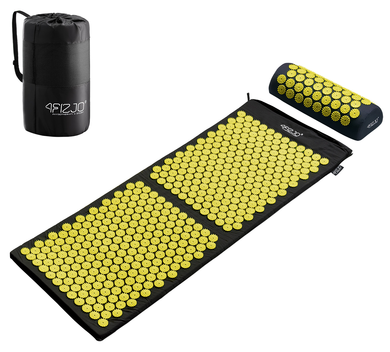 

Коврик акупунктурный с валиком 4Fizjo Аппликатор Кузнецова (4FJ0087) Black 128 x 48 см, Черный