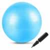 М'яч для фітнесу (фітбол) 55 см Springos Anti-Burst FB0001 Sky Blue
