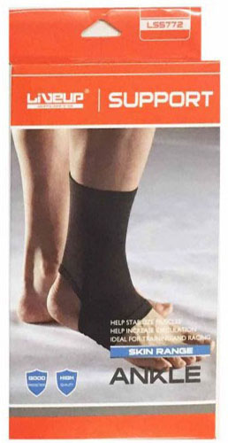 

Фиксатор лодыжки LiveUp Ankle Support (LS5772-LXL), р/р L/XL, Черный