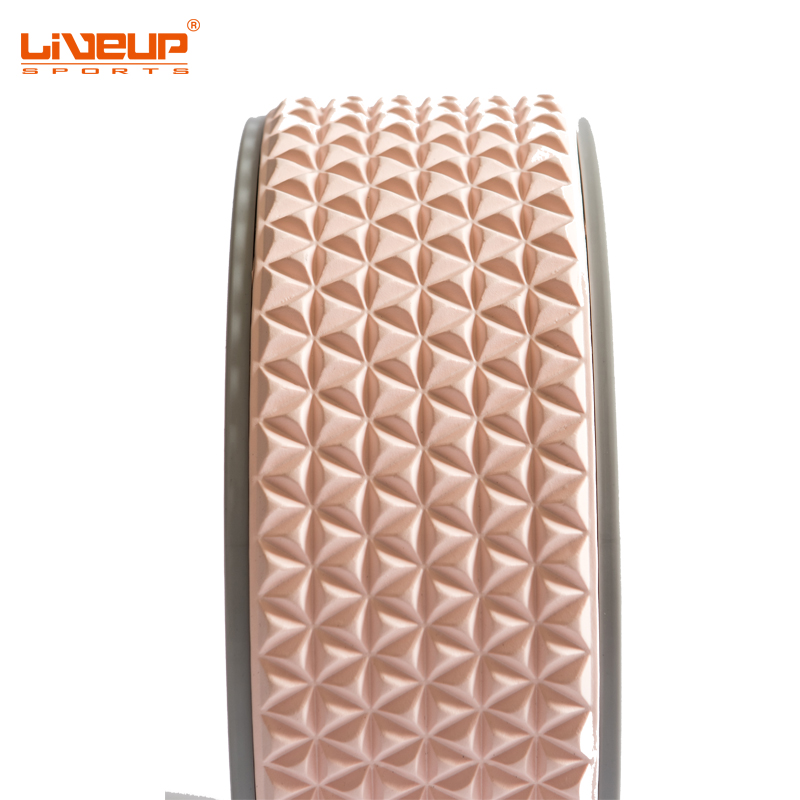 

Колесо для йоги и фитнеса LiveUp Yoga Ring (LS3750-p), розовый