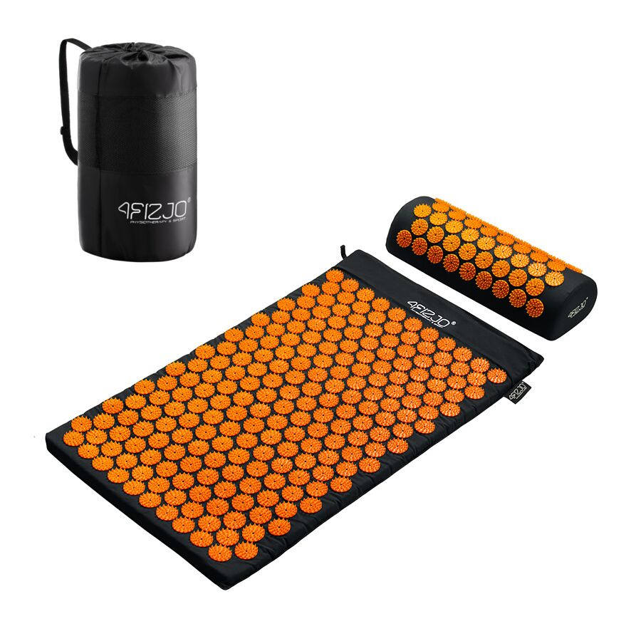 

Коврик акупунктурный с валиком 4Fizjo Аппликатор Кузнецова (4FJ0042) Black/Orange, 72 x 42 см, Оранжевый