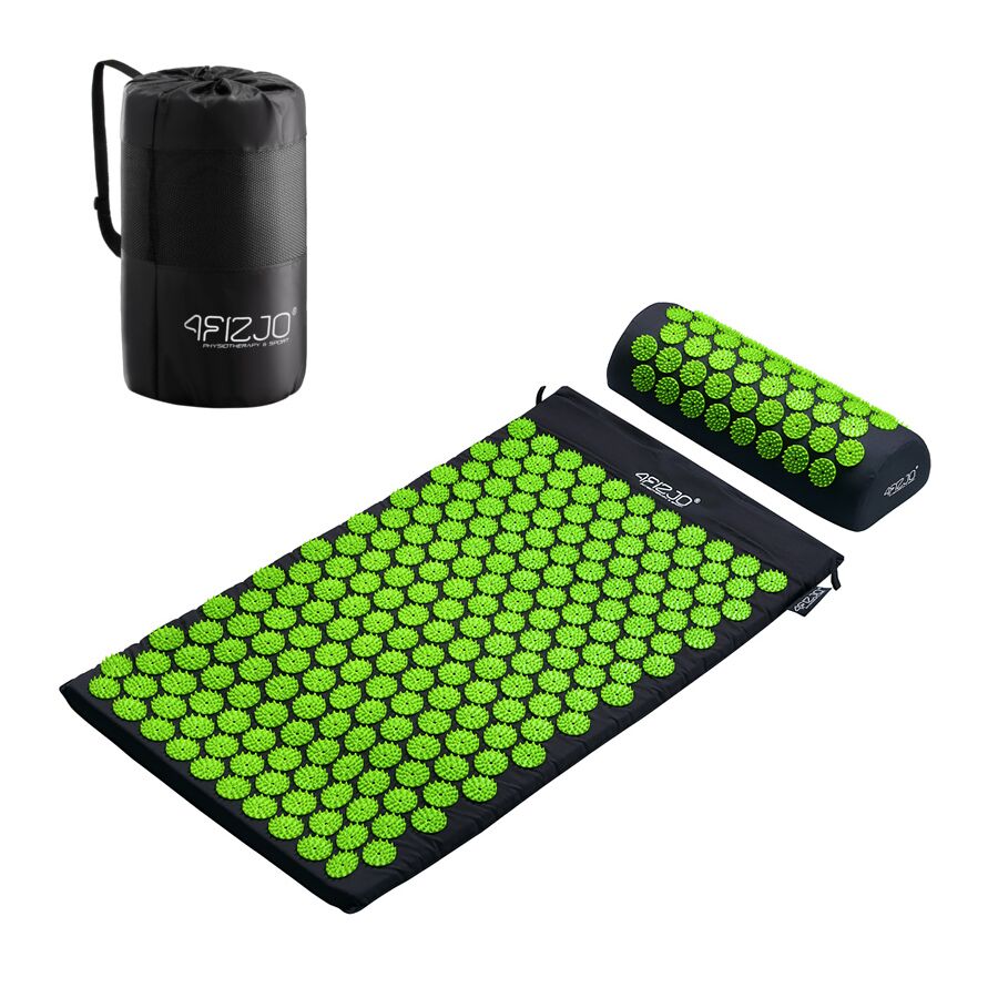 

Коврик акупунктурный с валиком 4Fizjo Аппликатор Кузнецова (4FJ0043) Black/Green, 72 x 42 см, Зеленый