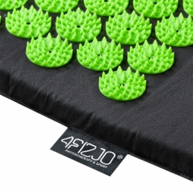 Коврик акупунктурный с валиком 4Fizjo Аппликатор Кузнецова (4FJ0043) Black/Green, 72 x 42 см - Фото №3