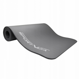 Килимок для йоги та фітнесу SportVida NBR 15 мм сірий (SV-HK0249) - Фото №2