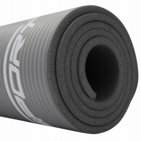 Коврик для йоги и фитнеса SportVida NBR 15 мм серый (SV-HK0249) - Фото №4
