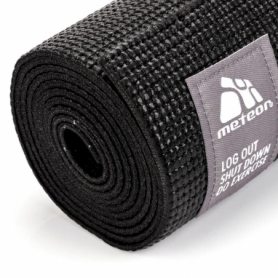 Килимок для йоги та фітнесу Meteor Yoga Mat (SL31432) - чорний, 180x60x0,3 см - Фото №3