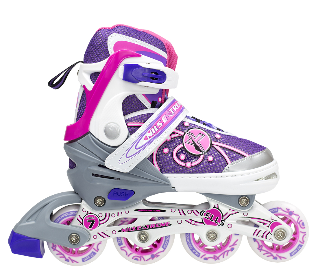

Коньки роликовые раздвижные Nils Extreme Pink (NA1152A, Розовый