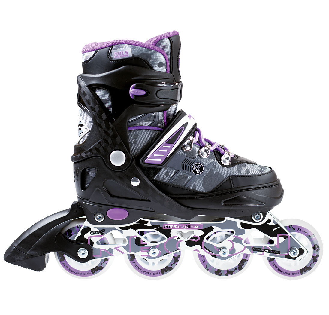

Коньки роликовые раздвижные Nils Extreme Purple (NA1118A, Пурпурный