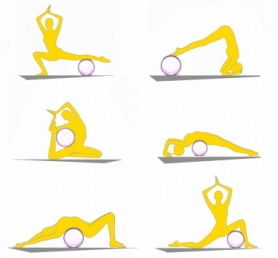 Колесо для йоги и фитнеса 4Fizjo Dharma XXL Yellow (4FJ0131) - Фото №2