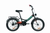 Велосипед складаний Formula SMART з заднім багажником St, з крилом St, з ліхтарем 2020 року - 20 ", рама - 13", Чорно-помаранчевий з бірюзовим (OPS-FR-20-060)