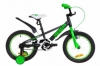 Велосипед детский Formula JEEP 14G St с крылом Pl 2019 - 16", рама - 8,5", Черно-салатный (OPS-FRK-16-069)