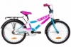 Велосипед детский Formula RACE MC усиленный St с задним багажником St, с крылом St 2019 - 20", рама - 10,5", Бело-голубой с малиновым (OPS-FRK-20-079)