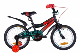 Велосипед детский Formula RACE 2020 - 16", рама - 9", Зелено-черный с красным (OPS-FRK-16-106)