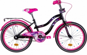 Велосипед детский Formula FLOWER 2020 - 20", Бело-оранжевый c фиолетов (OPS-FRK-20-112)