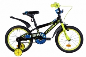 Велосипед дитячий Formula FURY 2020 року - 16 ", рама - 8,5", Чорно-жовтий з синім (OPS-FRK-16-131)