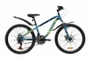 Велосипед підлітковий гірський Discovery FLINT AM DD з крилом Pl 2020 року - ST 24 ", рама - 13", Блакитно-жовтий з чорним (OPS-DIS-24-158)