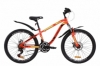 Велосипед подростковый горный Discovery FLINT AM DD с крылом Pl 2020 - ST 24", рама - 13", Красно-черный с салатовым (OPS-DIS-24-161)