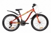 Велосипед підлітковий гірський Discovery FLINT AM Vbr з крилом Pl 2020 року - ST 24 ", рама - 13", Червоно-чорний з салатовим (OPS-DIS-24-166)