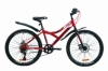 Велосипед підлітковий міської Discovery FLINT DD з крилом Pl 2020 року - ST 24 ", рама - 14", Червоно-чорний (OPS-DIS-24-171)