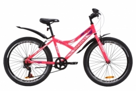 Велосипед підлітковий міської Discovery FLINT Vbr з крилом Pl 2020 року - ST 24 ", рама - 14", Рожевий (OPS-DIS-24-177)