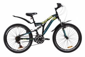 Велосипед підлітковий гірський Discovery ROCKET AM2 Vbr з крилом Pl 2020 року - ST 24 ", рама - 15", Чорно-жовтий з бірюзовим (OPS-DIS-24-189)