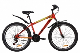 Велосипед підлітковий гірський Discovery TREK AM Vbr з крилом Pl 2020 року - ST 26 ", рама - 13", Червоно-чорний з салатовим (OPS-DIS-26-263)