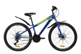 Велосипед підлітковий гірський Discovery TREK AM DD з крилом Pl 2020 року - ST 26 ", рама - 13", Синій (OPS-DIS-26-267)