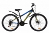 Велосипед подростковый горный Discovery TREK AM DD с крылом Pl 2020 - ST 26", Черно-зеленый с синим (OPS-DIS-26-279)