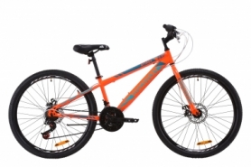 Велосипед подростковый городской Discovery ATTACK DD 2020 - ST 26", рама - 13", Оранжево-бирюзовый (OPS-DIS-26-296)