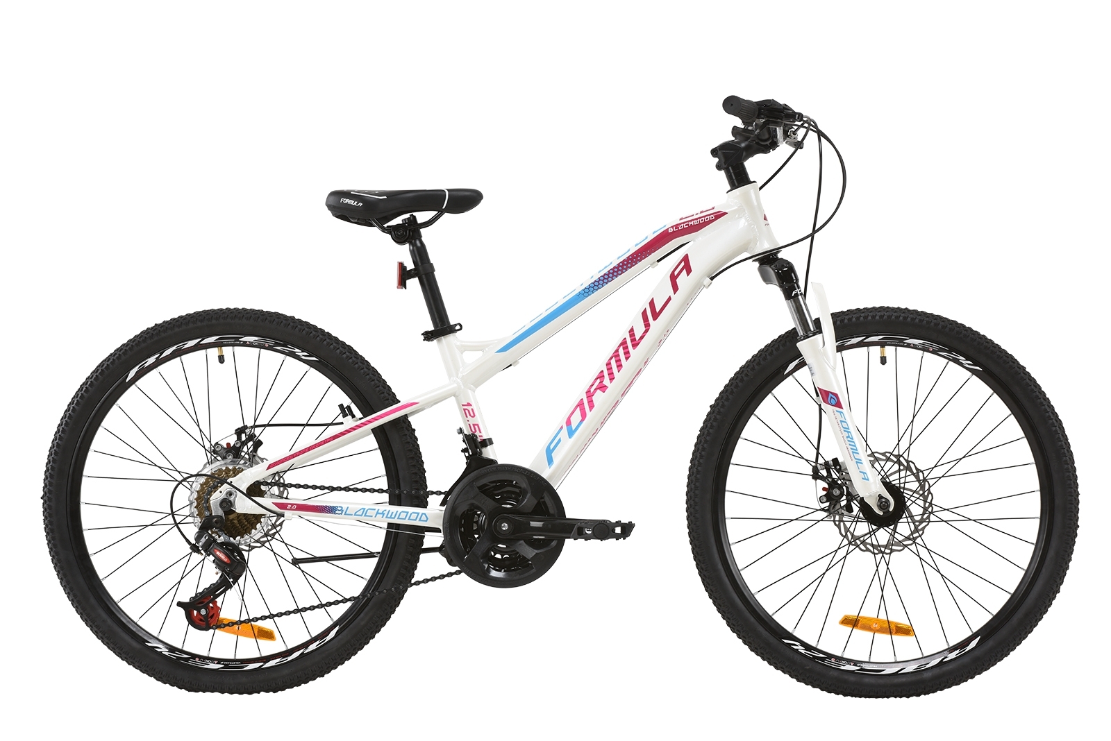 

Велосипед подростковый горный Formula BLACKWOOD 2.0 AM DD 2020 - AL 24", Бело-фиолетовый с голубым (OPS-FR-24-179)