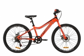 Велосипед подростковый горный Formula ACID 1.0 DD 2020 - AL 24", Красный с черным (OPS-FR-24-189)