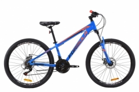 Велосипед підлітковий гірський Formula MOTION AM DD 2020 року - AL 26 ", Синьо-чорно-помаранчевий (OPS-FR-26-333)