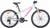 Велосипед підлітковий гірський Leon JUNIOR AM 2020 року - 24 ", рама - 12,5", Біло-малиновий з помаранчевим (OPS-LN-24-043)