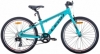 Велосипед подростковый горный Leon JUNIOR 2020 - 24", рама - 12,5", Бирюзово-красный с черным (OPS-LN-24-049)