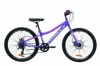 Велосипед підлітковий гірський Formula FOREST DD 2020 року - 24 ", рама - 12,5", Фиолетово-білий з малиновим (OPS-FR-24-209)