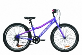 Велосипед подростковый горный Formula FOREST 2020 - 24", рама - 12,5", Фиолетово-белый с малиновым (OPS-FR-24-212)