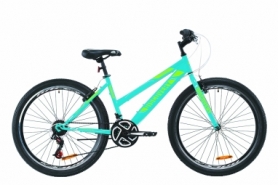 Велосипед городской женский Discovery PASSION Vbr 2020 - ST 26", Голубой с зеленым (OPS-DIS-26-295)