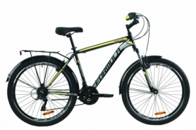 Велосипед городской Formula MAGNUM 2020 - 26", Черно-серый с желтым (OPS-FR-26-416)