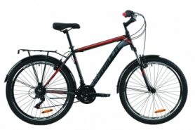 Велосипед городской Formula MAGNUM 2020 - 26", Черно-красный с серым (OPS-FR-26-417)