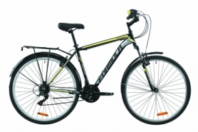 Велосипед городской Formula MAGNUM 2020 - 28", Черно-серый с желтым (OPS-FR-28-017)