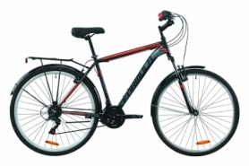 Велосипед городской Formula MAGNUM 2020 - 28", Черно-красный с серым (OPS-FR-28-018)