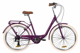 Велосипед міський жіночий Dorozhnik LUX AM 2020 року - 26 ", Сливовий (OPS-D-26-112)