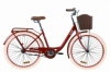 Велосипед городской женский Dorozhnik LUX 2020 - 26", Рубиновый (OPS-D-26-096)