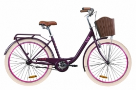 Велосипед міський жіночий Dorozhnik LUX 2020 року - 26 ", рама - 17", Сливовий (OPS-D-26-094)
