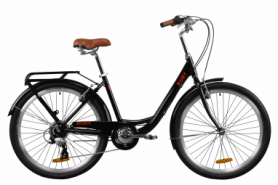Велосипед міський жіночий Dorozhnik RUBY 2020 року - 26 ", рама - 17", Чорний (OPS-D-26-103)